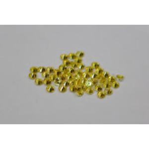 พลอยแซฟไฟร์สีเหลืองทรงกลมขนาด 2 มม. คุณภาพสูง - Product Image 4