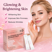 Peptides Marins Gluta Halal Meilleur Supplément de Beauté Poudre de Collagène Oral en Sachet Lait de Poisson pour Blanchiment Cutané OEM