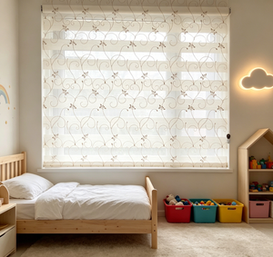Persiana motorizada exclusiva Zebra EX11 NORMAL SYSTEM, persiana diurna/nocturna para dormitorio con ajuste de luz que favorece el sueño - Product Image 2