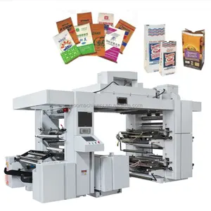 고속 포일 PVC BOPP PE 상표 종이컵 플레스틱 필름 부대 2 4 6 8 색깔 Flexographic Flexo 인쇄기 가격