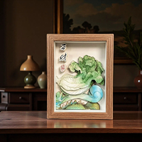 Marco de Fotos de Plástico Hecho a Mano con Arte Estereoscópico 3D, Acabado Fino, para Montar en la Pared, Decoración de Alta Gama para el Hogar y la Oficina