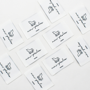 ป้ายเสื้อผ้าสำหรับซักได้สำหรับรองเท้าหมวกพิมพ์ลายป้ายผ้าทอยี่ห้อออกแบบได้ตามต้องการ - Product Image 3