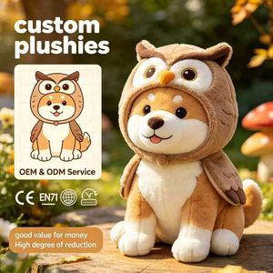 Peluche de Búho Shiba Personalizado al por Mayor, Animal de Peluche Suave para Decoración de Jardín y Suministro a Granel - Product Image 1