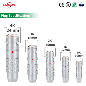 Connecteurs auto-bloquants Push-Pull à contact plaqué or série K 0K-4K, conception OEM FGG FHG EGG ENG EHG PHG PKG HEG HGG, fiche et prise - Product Image 2