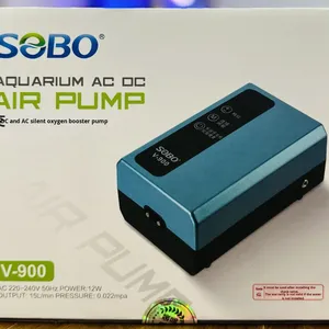 Pompe à air pour aquarium Sobo, enrichissement silencieux <span class=keywords><strong>en</strong></span> oxygène, 8W, 220-240V AC, pour aquarium et élevage de poissons, <span class=keywords><strong>V</strong></span>-800 <span class=keywords><strong>V</strong></span>-900 - Product Image 4