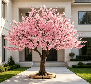 Albero Artificiale Grande Personalizzato, Durevole, Ecologico, Resistente ai Raggi UV, con Fiori di <span class=keywords><strong>Ciliegio</strong></span> Dorati Autunnali, per Uso Interno/Esterno - Product Image 5