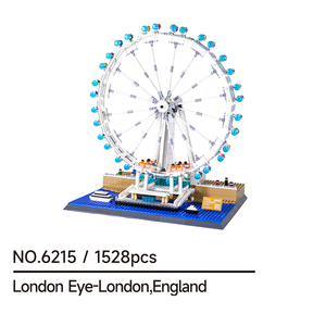 Ensemble de jouets de construction en briques de bâtiments emblématiques du Royaume-Uni : London Eye, <span class=keywords><strong>Big</strong></span> <span class=keywords><strong>Ben</strong></span>, Elizabeth <span class=keywords><strong>Tower</strong></span> <span class=keywords><strong>Bridge</strong></span>, Buckingham Palace, Stonehenge - Product Image 5