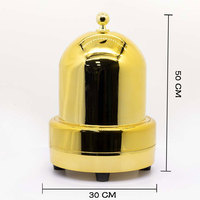 Accessoires de casino électriques automatiques de haute qualité, coupe à dés de poker dorée brillante, machine à secouer les dés, coupe à dés électronique de casino