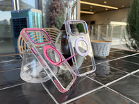 Coque de téléphone simple couleur unie haute transparence avec fixation magnétique compatible iPhone 18 Pro Max, support Apple 17 Pro, 16, 15