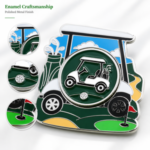 Magnetic <b>Golf</b> Ball Marker with Custom Irregular Shape and Removable Center Marker for Corporate <b>Golf</b> Gifts - Product Image 3