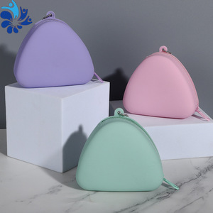 Oval Silicone Coin <b>Purse</b> Multi Color Waterproof Portable Makeup Organizer <b>Small</b> Item Storage Travel Accessory Unisex - Product Image 3