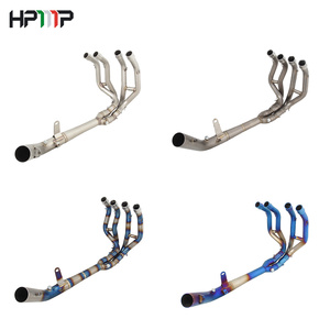 Sistema completo de escape para motocicleta, tubo de conexión frontal de conexión de aleación de titanio y acero inoxidable para <span class=keywords><strong>Kawasaki</strong></span> <span class=keywords><strong>ZX4R</strong></span> - Product Image 1