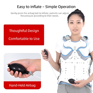 JIAYAO Fissatore Toracolombare Regolabile, Supporto <span class=keywords><strong>Lombare</strong></span> Traspirante con Chiusura a Strappo Rinforzata, Leggero - Product Image 4