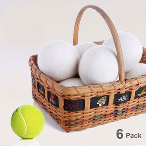 Boules de séchage en laine de Nouvelle-Zélande réutilisables, réduisent le temps de séchage, hypoallergéniques, adoucissant textile biologique de qualité supérieure, boules de séchage en laine - Product Image 6