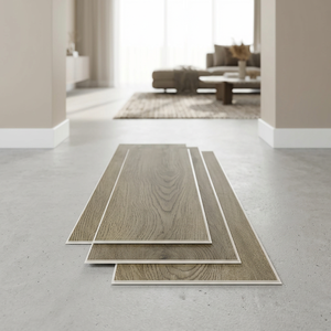 Suelo de Plástico Rígido EcoCore, Diseño Rectangular con Patrón de Madera, Aspecto de Roble Marrón Claro - Product Image 2