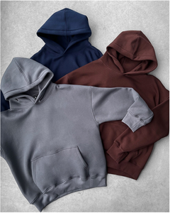 Sweat à capuche surdimensionné avec logo personnalisé Sweat à capuche épais à ourlet brut en éponge vierge Impression bouffante Unisexe Cropped Vintage Acid Wash Hoodies - Product Image 5