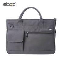 Sac pour ordinateur portable SBOX, grande capacité, imperméable, en polyester, sac à bandoulière, multi-poches