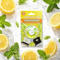 Désodorisant pour poubelle parfum citron, désodorisant adhésif pour poubelle, désodorisant pour cuisine et salle de bain, fraîcheur 30 jours, 4 ml