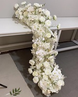 Décor floral pour mariage, toile de fond, accessoire de décoration, chemin de table, guide d'événement, fleurs pour vitrine, en tissu, style Jane Love, pour l'aménagement au sol