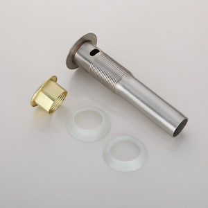 Conjunto de Desagüe para Lavabo de Acero Inoxidable, 2.8 Pulgadas, Roscado, con Tapa Abatible, Fácil Instalación - Product Image 1