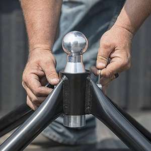 LUNSHUO Ultimate 5th Wheel Connection Rail Mount Hitch Kit para RV Camper Adaptador de cuello de cisne (rieles no incluidos) - Product Image 5