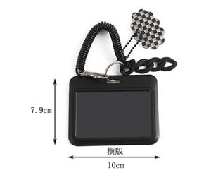 10CM noir <span class=keywords><strong>Kpop</strong></span> PhotoCard titulaire porte-clés étudiant carte manchon clair protecteur idole Photo porte-carte liant sacs d'école pendentif - Product Image 2