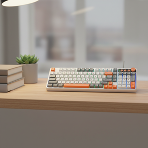 <span class=keywords><strong>Clavier</strong></span> de jeu USB LED K98 pour e-sport, taille standard, pour ordinateur portable, bureau, silencieux, touches en plastique colorées, nouveau, programmable - Product Image 2