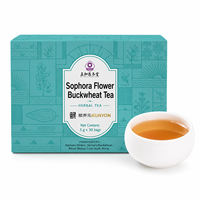 KUNYON Teh Herbal Bunga Sophora, Campuran Botani Pilihan, Minuman Herbal Instan untuk Penggunaan Sehari-hari