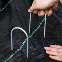 Toile de paillage tissée en PP noire pour l'agriculture, le jardin, la pépinière et le verger – Rouleau durable