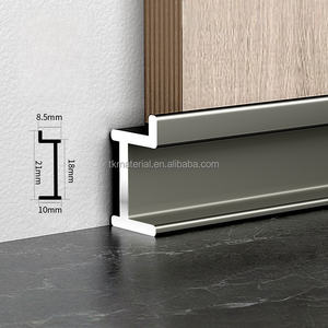 Plinthe de sol et de mur robuste, moulure de sol, plinthe murale en aluminium, plinthe de <span class=keywords><strong>cuisine</strong></span>, panneau en aluminium écologique - Product Image 3