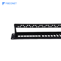 Panel Patch ODF Fiber 24-port Hitam 19-inci 3X8 Rak Kosong untuk Koneksi Komunikasi Jaringan FTTx