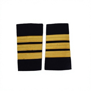 Épaulette Cérémonielle Personnalisée à Sangle Unique Noire avec 3 Barres Argentées pour Pantalon de Travail - Vente par QUICK WAY INDUSTRIES - Product Image 3