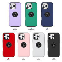 Coque de protection 2-en-1 pour 17 Pro Max, compatible transfrontalier, en matériau PC, motif animal, avec anneau magnétique et support