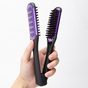 Brosse lissante double en plastique électroplaqué Wanmei Styling pour <span class=keywords><strong>coiffeur</strong></span> - Product Image 3