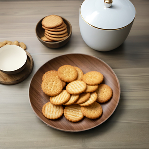 Factory Direct High Quality 12 cm Round Shape <strong>Wooden</strong> Serving <strong>Plate</strong> and Dish for Kitchen or Party - Product Image 6