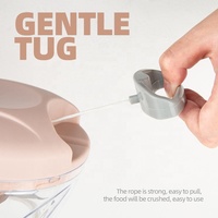 Gloway Gadget de cuisine 500ml 900ml Moulin à main multifonctionnel pour oignons Broyeur à purée d'ail Hachoir manuel pour aliments et ail