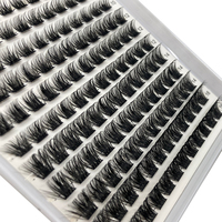 Extensions de cils en grappe personnalisées, marque privée, faux cils en grappe