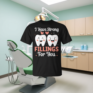 T-shirt promotionnel pour assistant dentaire avec des empiècements robustes pour les professionnels dentaires - Product Image 3