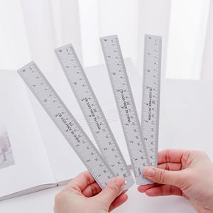 HUA Regla de aluminio recta de 15cm con herramienta de metal de mesa de conversión - Product Image 2