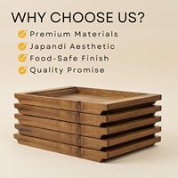 Plateau rectangulaire en bois pour table basse, ottoman, comptoir de cuisine - 15,7''x11''