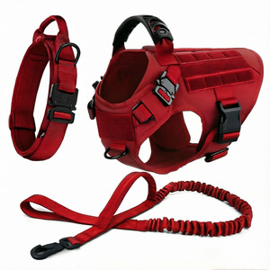 Harnais tactique robuste pour chien OEM ODM, ensemble de harnais pour animaux de compagnie avec laisse élastique pour le travail en extérieur, chiens de grande taille - Product Image 5