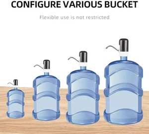 <b>Small</b> Rechargeable Battery Operated Cold Plastic <b>Water</b> Pump for <b>Bottles</b> for Outdoor Household & Hotel Use - Product Image 2
