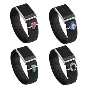 Win-Win Custom Logo Luxury Czech Crystal <b>Clip</b>-On Charms Metal Decorative Ring Watch Band Accessories for Whoop 5.0 Band - Product Image 2