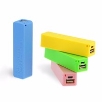 Chargeur de Batterie Portable Cylindre Petite Banque De Puissance De Parfum Coloré 2600mah De Haute Qualité