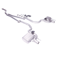 Convient pour Lexus RC 200t RC 300 ASC10 2.0T Turbo 2019, échappement arrière central, double silencieux, double valve, sortie quadruple T304
