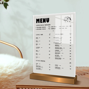 Estante de exhibición de menú de escritorio, restaurante, cancelación, tarjeta de menú, <span class=keywords><strong>precio</strong></span>, folleto, póster, estante, accesorios para bebidas - Product Image 5