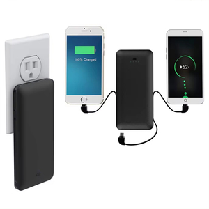 Cargador Portátil Nuevo de 10000mAh con Carga Rápida, Enchufe AC y 3 Cables Integrados UUTEK RSQ3-A - Product Image 2