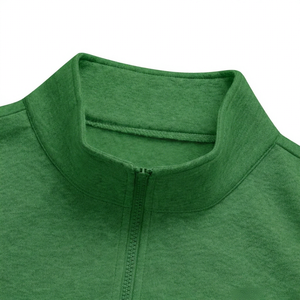 High Quality OME Men's Green Quarter Zip <b>Tracksuit</b> Set Fleece Pullover Sweatshirt and Relaxed Jogger Pants Wholesale - Product Image 5