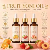 Nouveauté Furuize Huile Essentielle Yoni Antibactérienne aux Herbes, Soin Corporel aux Fraises et Ananas, Marque Privée