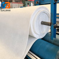 Géotextile en polyester non tissé 200 g/m² à filament, tissu géotextile PET pour la construction routière, la séparation des sols et le drainage - Vente chaude